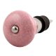 Pink Black Crackle Ceramic Wine Stopper 